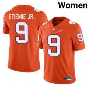 #9 Travis Etienne Jr. Clemson Tigers Jerseys|Jersey | Women's High School Football Orange Gameday Essential 42203915