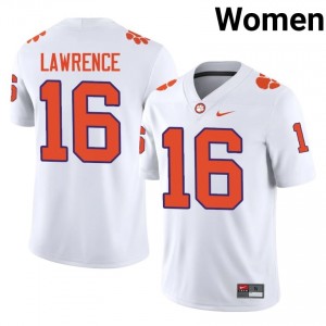 Women's Trevor Lawrence CFP Champs #16 Football NCAA Jerseys|Jersey| Full Stitched White Edition 93283019