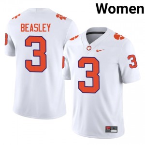 CFP Champs Vic Beasley #3 University Jerseys|Jersey | Elite Stitched Women's Football White 58987320