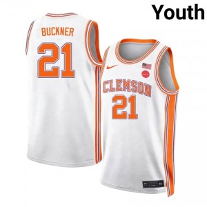 Authentic Ace Buckner #21 CFP Champs Team White College Jersey | Premium Embroidery Youth Hoops Gear 85490398
