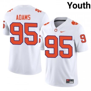 Amare Adams #95 Clemson Football Youth Player Jerseys|Jersey | The Ultimate Tiger White 12309248