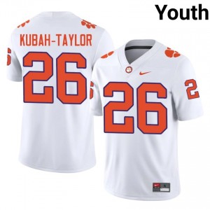 Authentic C.J. Kubah-Taylor #26 CFP Champs White College Jerseys|Jersey | Premium Embroidery Youth Football Gear 57267672