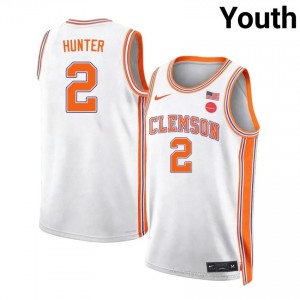 Youth Dillon Hunter CFP Champs #2 Basketball NCAA Jersey| Full Stitched Team White Edition 58115042