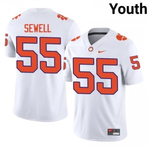 Authentic Harris Sewell #55 Clemson Tigers White College Jerseys|Jersey | Premium Embroidery Youth Football Gear 15700105