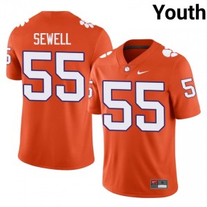 CFP Champs Harris Sewell #55 University Jerseys|Jersey | Elite Stitched Youth Football Orange 40958502