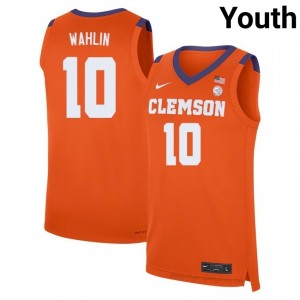 Jake Wahlin #10 Clemson Basketball Youth Player Jersey | The Ultimate Tiger Orange 12124592