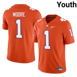 Youth T.J. Moore Clemson #1 Football NCAA Jerseys|Jersey| Full Stitched Orange Edition 80922788
