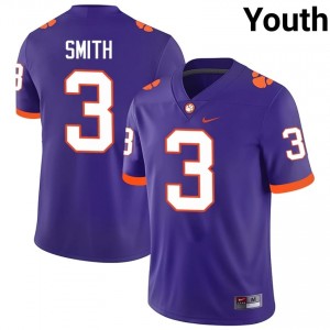 Tristan Smith #3 Clemson Football Youth Player Jerseys|Jersey | The Ultimate Tiger Purple 54903106