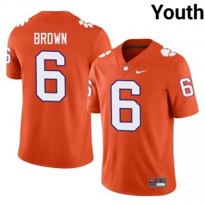 Clemson Tigers Tyler Brown #6 University Jerseys|Jersey | Elite Stitched Youth Football Orange 97673833