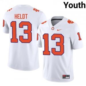 Authentic Will Heldt #13 Clemson White College Jerseys|Jersey | Premium Embroidery Youth Football Gear 57182909