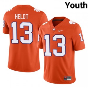 Clemson Tigers Will Heldt #13 University Jerseys|Jersey | Elite Stitched Youth Football Orange 59171815