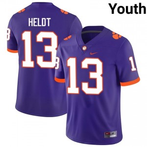 Youth Will Heldt CFP Champs #13 Football NCAA Jerseys|Jersey| Full Stitched Purple Edition 68717656