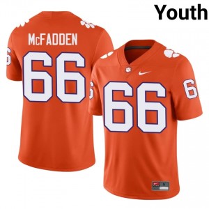 Authentic Banks McFadden #66 Clemson Tigers Orange College Jerseys|Jersey | Premium Embroidery Youth Football Gear 39484297