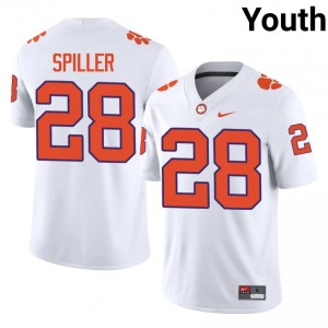 Authentic C.J. Spiller #28 Clemson White College Jerseys|Jersey | Premium Embroidery Youth Football Gear 78979772
