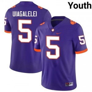 DJ Uiagalelei #5 Clemson Football Youth Player Jerseys|Jersey | The Ultimate Tiger Purple 96964568
