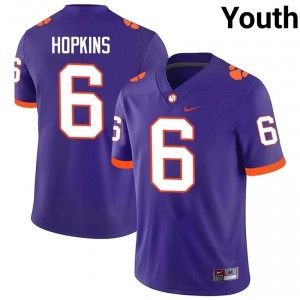 Clemson DeAndre Hopkins #6 University Jerseys|Jersey | Elite Stitched Youth Football Purple 73910311