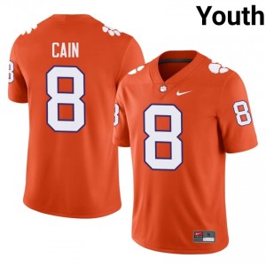 CFP Champs Deon Cain #8 University Jerseys|Jersey | Elite Stitched Youth Football Orange 94864745