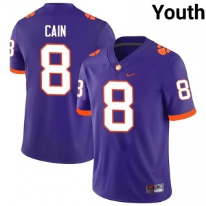 Youth Deon Cain Clemson Tigers #8 Football NCAA Jerseys|Jersey| Full Stitched Purple Edition 56799825