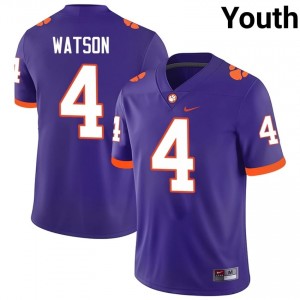 Clemson Tigers Deshaun Watson #4 University Jerseys|Jersey | Elite Stitched Youth Football Purple 75354054