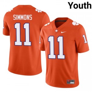 Isaiah Simmons #11 Clemson Football Youth Player Jerseys|Jersey | The Ultimate Tiger Orange 41129160