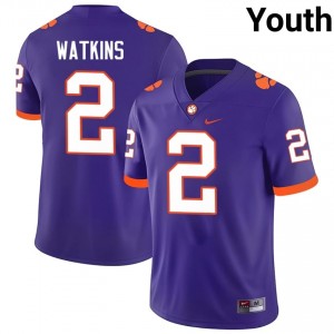 Youth Sammy Watkins Clemson Tigers #2 Football NCAA Jerseys|Jersey| Full Stitched Purple Edition 11408635