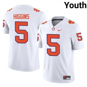 Tee Higgins #5 Clemson Football Youth Player Jerseys|Jersey | The Ultimate Tiger White 97650548