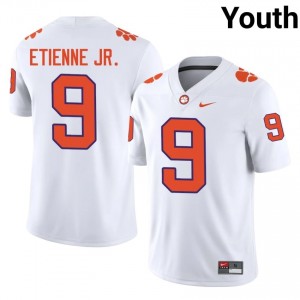 Travis Etienne Jr. #9 Clemson Football Youth Player Jerseys|Jersey | The Ultimate Tiger White 23692768