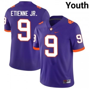 #9 Travis Etienne Jr. Clemson Tigers Jerseys|Jersey | Youth High School Football Purple Gameday Essential 38687063