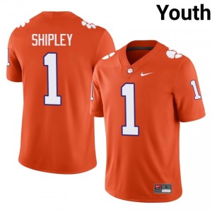 Authentic Will Shipley #1 Clemson Tigers Orange College Jerseys|Jersey | Premium Embroidery Youth Football Gear 67963349