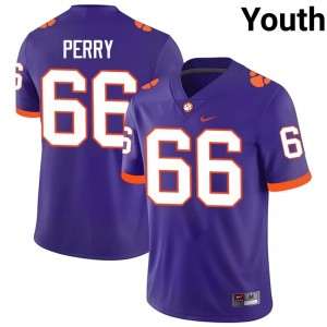 Authentic William Perry #66 Clemson Tigers Purple College Jerseys|Jersey | Premium Embroidery Youth Football Gear 46052903